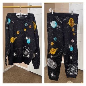 New Unisex Spirit jersey Wish You Were Here Knit Sweater And Pant Set Size Large